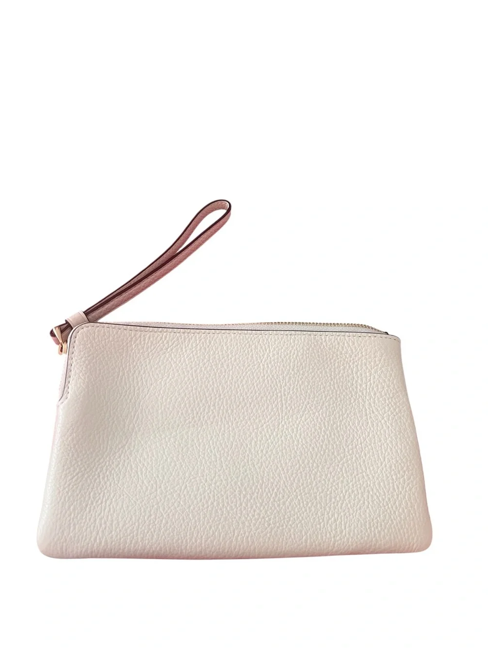Coach NWT adorable Large Corner Zip Wristlet with sweet Strawberry Graphic